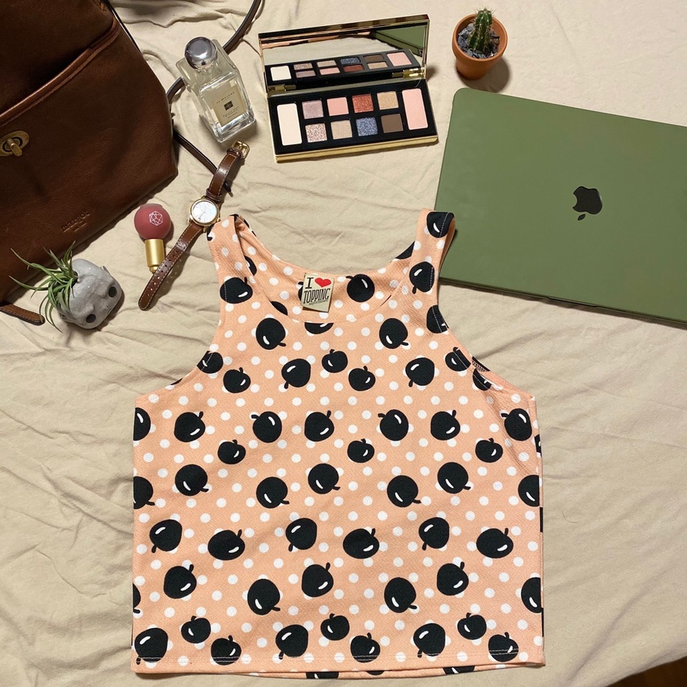 Graphic Cropped Tank Top